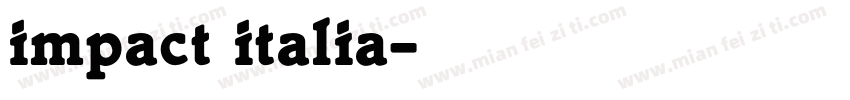impact italia字体转换